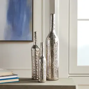 Vase en métal fait main exclusif pour une vie de luxe, style contemporain ultra-lisse, vase à fleurs, grand grossiste - Product Image 1