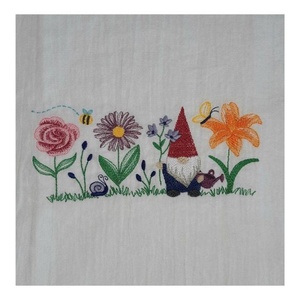 Serviette de cuisine en coton mélangé à imprimé numérique personnalisé motif herbe, serviette à thé, OEM ODM, faible MOQ, vente en gros directe usine - Product Image 4