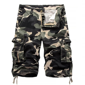 Ropa de hombre, pantalones cortos con múltiples bolsillos, pantalones cortos de carga, pantalones cortos tácticos de nailon pesado de alta calidad para exteriores - Product Image 1