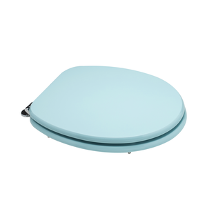 Pour couvercle de siège de toilette universel bleu en MDF certifié FSC - Product Image 1