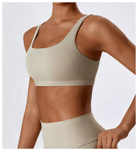 Nouveautés de haute qualité femmes Fitness LOGO personnalisé Sexy dos croisé grande taille soutiens-gorge de sport Yoga haut court Sexy - Product Image 4