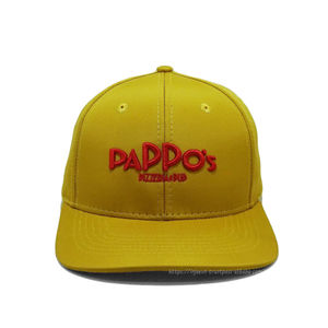 Gorra de béisbol con bordado 3D Pappos personalizada OEM, gorra de béisbol precurvada ajustable de alta calidad de perfil medio, gorra deportiva de poliéster 100% - Product Image 1