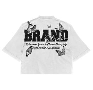 Ropa de calle personalizada para hombres, camisetas de gran tamaño Retro con estampado de cuerpo abstracto DTG estilo Hip Hop, Camiseta 100% de algodón para hombres, ajuste holgado - Product Image 2