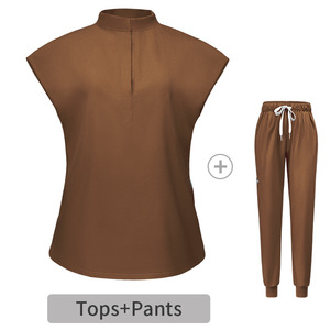 Wholesale Custom Made OEM Spandex Twill Fabric Unisex Breathable Nurse Uniform <b>Scrub</b> <b>Sets</b> for Hospital Use - Product Image 6