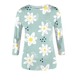 Camisetas informales de verano de alta calidad para mujer, camisetas holgadas con estampado gráfico de Cabeza de Vaca ODM al por mayor - Product Image 3