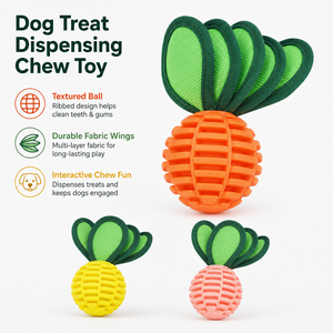 Interactive Dog Chew Toy Treat Dispensing Bunny Ball <b>Bite</b> Resistant Teething Toss Toy Indoor Pet Play - Product Image 3
