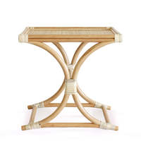 Nouvel arrivage de table basse en rotin fait à la main Table d'angle polyvalente porte-vase à fleurs meubles de salon contemporains