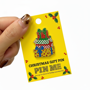 เข็มกลัดเคลือบลายคริสต์มาสแบบกำหนดเอง |   เข็มกลัดวันหยุดสำหรับของขวัญองค์กรและโปรโมชั่น - Product Image 6