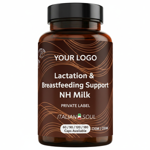 NH Lait 30 Capsules 400mg Complément Alimentaire pour la Lactation et l'Allaitement OEM Marque Privée Fabriqué en Italie Masque pour les Seins - Product Image 2