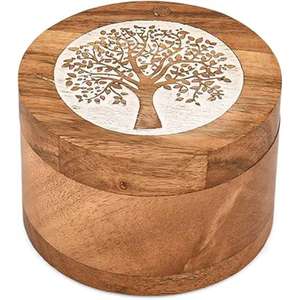 Modern Style Acacia Pet Urn for Cats and Dogs Empty Memorial <b>Collection</b> <b>Box</b> with Engraving Service for Dog Ashes - Product Image 6