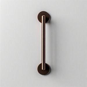 Barra de latón macizo ThroneLine, manija de puerta de latón Premium para puertas interiores y exteriores, herrajes de diseño de lujo - Product Image 5