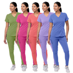 Uniforme de Enfermera de Hospital de Moda Personalizado 2026, Uniformes Médicos Elásticos y Suaves para Personal de Hospital, Logotipo Personalizado - Product Image 5