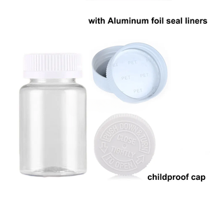 ODM OEM ราคาที่แข่งขันขวดยา 60ml 150ml 250ml PET พลาสติกยาแคปซูลวิตามินขวดยาพร้อมฝาเกลียว - Product Image 3