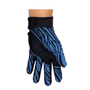 Gants de football américain en cuir de haute qualité avec sangle de poignet réglable, logo personnalisé, paume à adhérence accrue, imperméables et antidérapants - Product Image 5