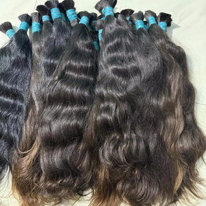 100% qualité naturelle vierge indien Temple Remy Extensions de cheveux humains Machine Double trame bouclés eau profonde vague Styles couleur - Product Image 1