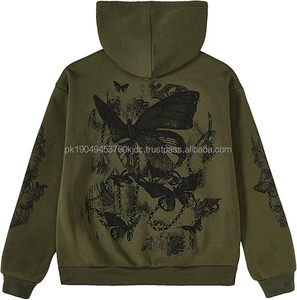 Sweat à capuche oversize en coton 100% pour hommes, sweat-shirt d'hiver en éponge française lourd avec logo personnalisé, taille des épaules tombantes 6XL solide - Product Image 2