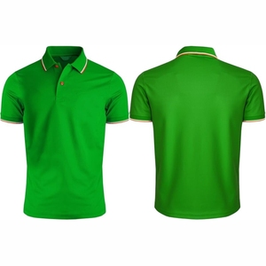 T-shirts de polo de sport vierges en polyester 100% à séchage rapide personnalisés pour hommes de haute qualité - Product Image 4