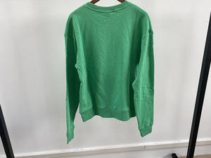 100% สเวตเชิ้ตคอตตอนฝรั่งเศสเทอร์รี่พิมพ์โลโก้สีเขียวไซส์ใหญ่เสื้อฮู้ดสั้นเสื้อผ้าสไตล์ลำลองฤดูร้อน - Product Image 6