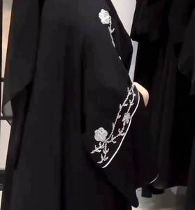 Ropa musulmana tradicional de mujer modesta y elegante trabajo manual Premium estilo Abaya Kaftan Formal Dubai - Product Image 3