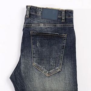 Vente en gros, faible MOQ, jeans pour hommes sur mesure, coupe droite, style streetwear, 100% coton, pantalon, séchage rapide, léger - Product Image 6