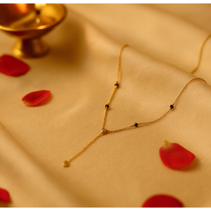 Fashion Layered Lariat Mangalsutra <b>Necklace</b> - Product Image 2