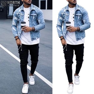 Chaqueta vaquera Lisa informal de invierno para hombre, Chaquetas vaqueras personalizadas de alta calidad recién llegadas al por mayor - Product Image 6