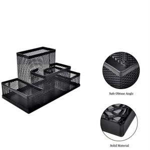 Porte-revues et classeur en métal moderne pour bureau ou bureau à domicile pour les salles d'attente des porte-stylos - Product Image 6