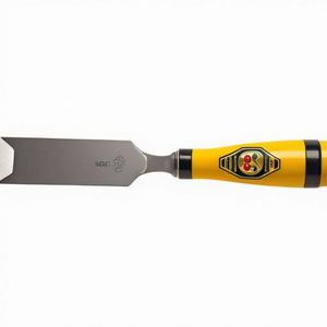 Ciseau de charpentier robuste B.28 mm version CHERRY avec 2 pinces en acier et manche en hêtre - Product Image 3