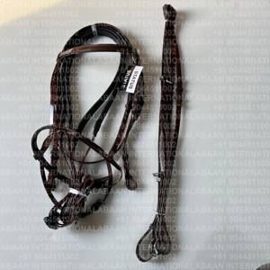 Brida de Carreras Ligera e Impermeable con Recubrimiento de PVC, Herrajes de Acero Inoxidable y Martingala para Entrenamiento de Caballos - Product Image 5