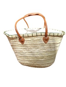 Bolso Tote de Paja Tejida Impermeable para Mujer, con Dos Asas de Cuero, Diseño Geométrico, para Uso Diario y Viajes, con Forro para Todas las Estaciones - Product Image 3