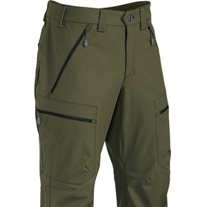 Vente en gros de pantalons de jogging cargo gris de luxe de haute qualité pour hommes avec taille élastique et poches latérales uniforme tactique camouflage - Product Image 3