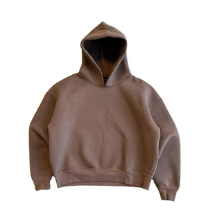 OEM Service <b>Men's</b> Unisex Loose Plain Solid Blank Cotton Polyester Hoodie Dongguan Printed Fleece - Product Image 2