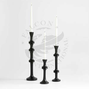 Juego de portavelas de Navidad moderno de aluminio, soporte de luz de té hecho a mano duradero para decoración del hogar - Product Image 1