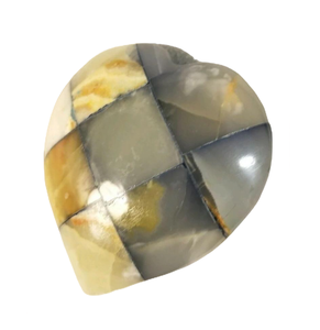 Pisapapeles Tukri Patchwork Onyx, pisapapeles de piedra de ónix de mármol tallado, pisapapeles geométricos de ónix tallados Vintage - Product Image 6