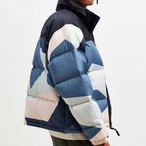 Chaquetas acolchadas de invierno Unisex, cuello levantado, relleno de poliéster transpirable, Material de lona cálido a prueba de viento con logotipo frontal, venta al por mayor - Product Image 3