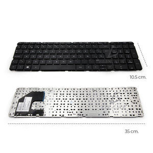 Teclado de Membrana Plástica Mecánica Compatible con HP 15-b, para 250 G2 15z-B Sleekbook, Compatible con Español y Portugués - Product Image 2