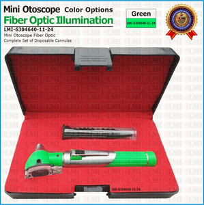 โอโตสโคปไฟเบอร์ออปติกสีเขียวเกรดพรีเมียม สำหรับการตรวจหู - Product Image 5