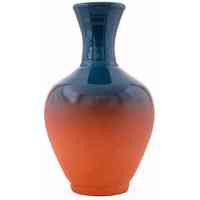 Grand vase de sol en terre cuite conçu sur mesure, fait à la main, couleur émaillée d'art pour fleur décorative, vase en gros naturel