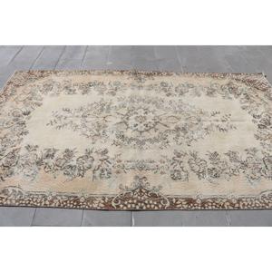 พรมวินเทจตุรกีขนาดใหญ่ 5.5x9.4 ฟุต (169x288 ซม.) พรมโมร็อกโกสีน้ำตาล - Product Image 3