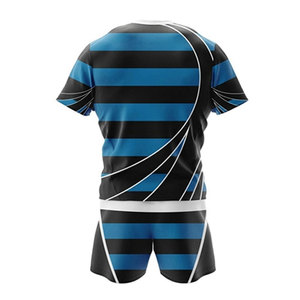 Maillots de football respirants personnalisés OEM, ensembles complets, maillots d'équipe internationale, uniforme de rugby et de football respirant, rugby imprimé - Product Image 4