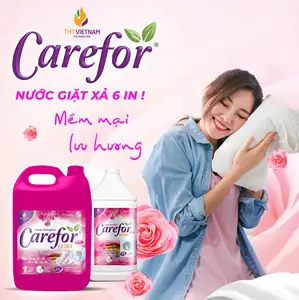 Industrial Laundry Detergent Anti Wrinkle Feature Quality Wholesale Can Packing Carefor Pink Liquid Detergent 5000ml Vietnam