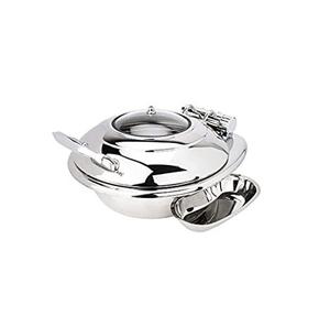 Réchaud commercial en acier inoxydable avec casserole pleine et bac à eau pour buffet de fête mariage et utilisation des services alimentaires - Product Image 6