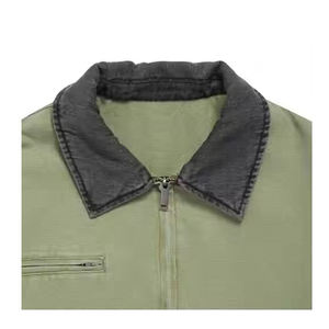 เสื้อแจ็คเก็ตวาร์ซิตี้ผู้ชาย ผ้าแคนวาสคอตตอน 100% บริการ OEM ปี 2025 เสื้อแจ็คเก็ตผู้ชาย - Product Image 4