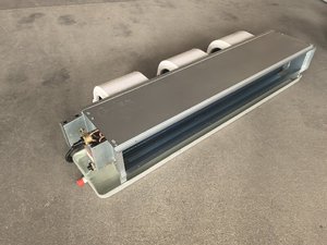Unité <span class=keywords><strong>de</strong></span> ventilation à résistance conformatrice (FCU) horizontale dissimulée pour résidences – Système CVC à eau pour chauffage et refroidissement efficaces – <span class=keywords><strong>Climatisation</strong></span> - Product Image 4
