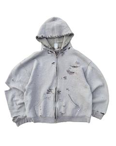 Sweat-shirts à capuche entièrement personnalisés, effet délavé, matière de haute qualité, prix de gros, sweat-shirt en coton uni pour homme - Product Image 1