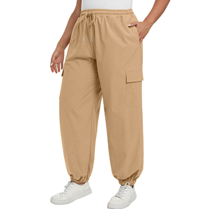 Pantalones de chándal con bolsillos laterales de alta calidad, novedad de 2025, Pantalones, pantalones vaqueros acampanados holgados, Pantalones Cargo para mujer - Product Image 2
