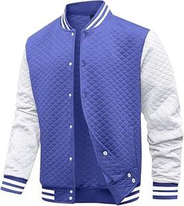 แจ็กเก็ตนักบินแบบลำลองสำหรับผู้ชายน้ำหนักเบาปกตั้งและโลโก้ด้านหน้ากันน้ำและระบายอากาศได้ดี - Product Image 1