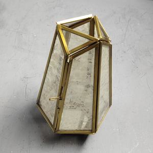 <b>Candle</b> Votive decorative <b>candle</b> <b>holder</b> made with <b>brass</b> and glass - Product Image 2