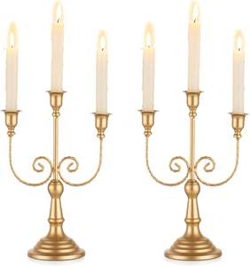 Bougeoir moderne en métal de haute qualité, fait à la main, écologique, design personnalisable, pour la maison, Noël, anniversaire - Product Image 3