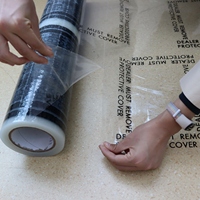 Film adhésif PE de protection temporaire pour l'intérieur de la voiture, imperméable et sans résidus, de la marque OCC, largeur 24 pouces, modèle OCC0563 pour tapis